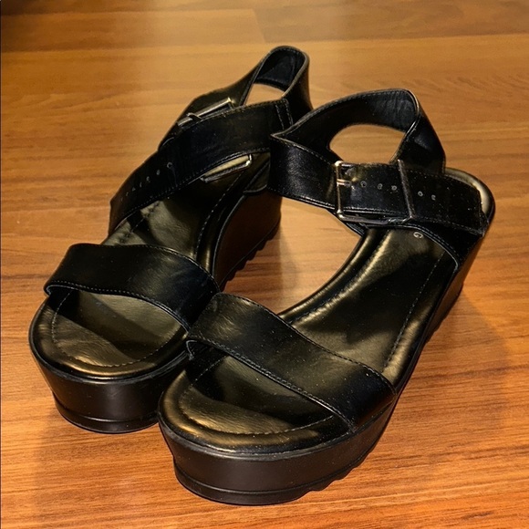 Call It Spring Black Sandals with Strappy Design - Picture 7 of 7